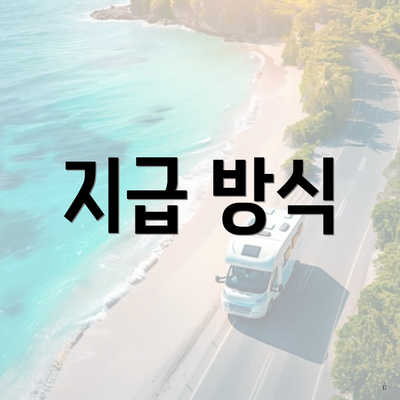 지급 방식
