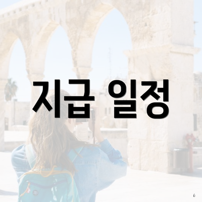 지급 일정