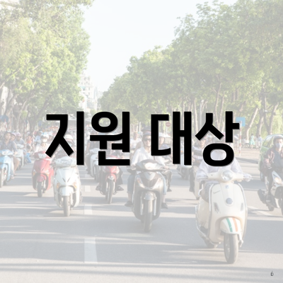 지원 대상