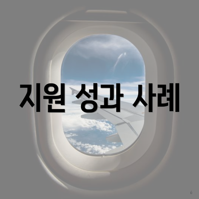 지원 성과 사례