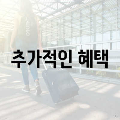 추가적인 혜택
