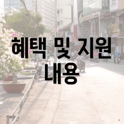 혜택 및 지원 내용