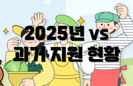 2025년 vs 과거 지원 현황