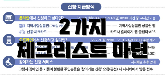 2가지 체크리스트 마련