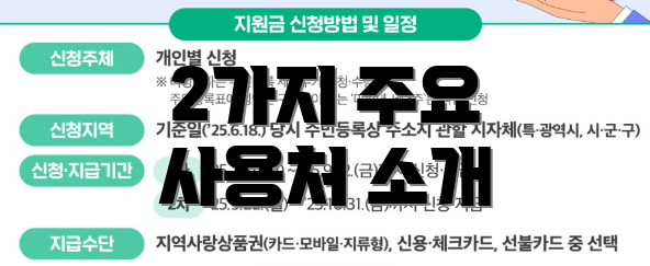 2가지 주요 사용처 소개