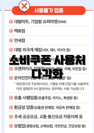 소비쿠폰 사용처 다각화