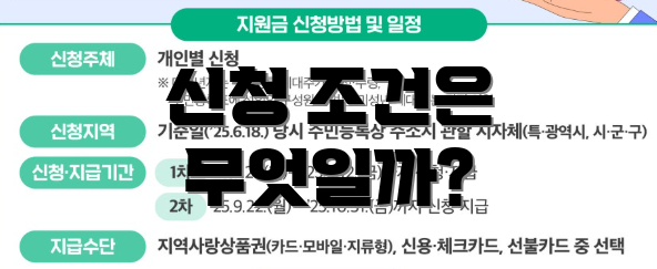 신청 조건은 무엇일까?