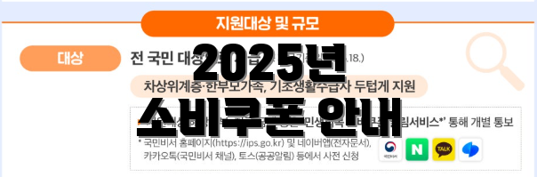 2025년 소비쿠폰 안내