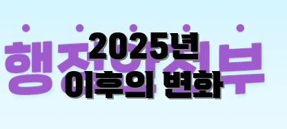 2025년 이후의 변화