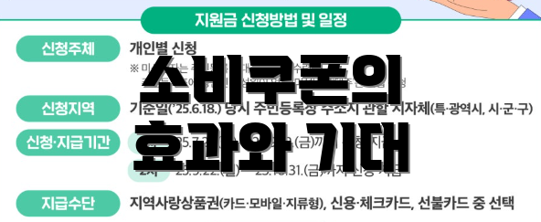 소비쿠폰의 효과와 기대